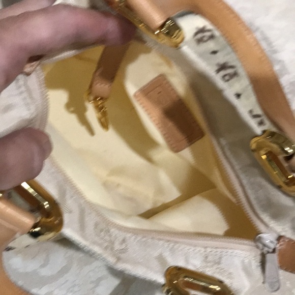 MCM Vintage Leather Trimmed Satchel - Picture 12 of 15